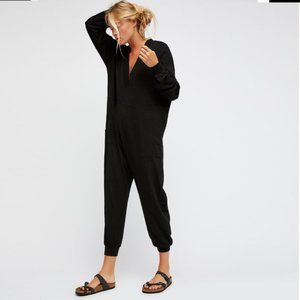 Chilling!! Free People Just Because Onesie - Black